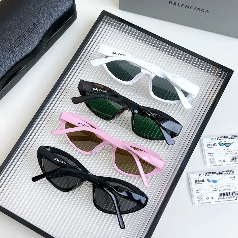 View 8 of Bold Minimalism White Cat-Eye Sunglasses