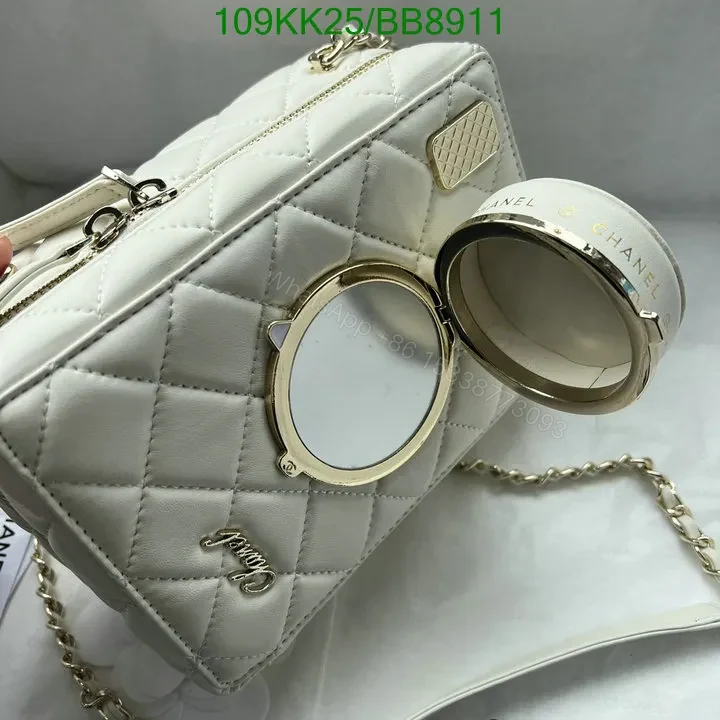 View 9 of Chanel Genuine Leather Crossbody Black Camera Bag BB4829