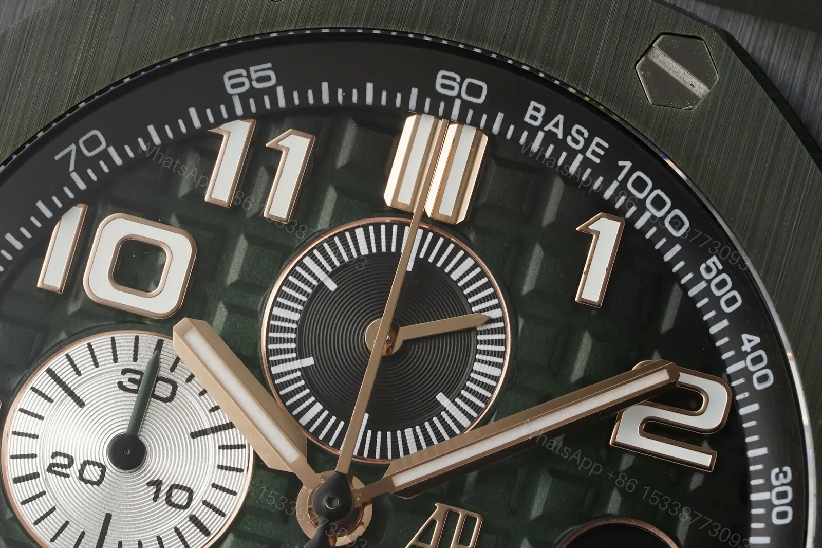 View 4 of BBR Factory Royal Oak Offshore 26400 Series Watch – Green Ceramic Edition with Custom Cal.3126 Movement