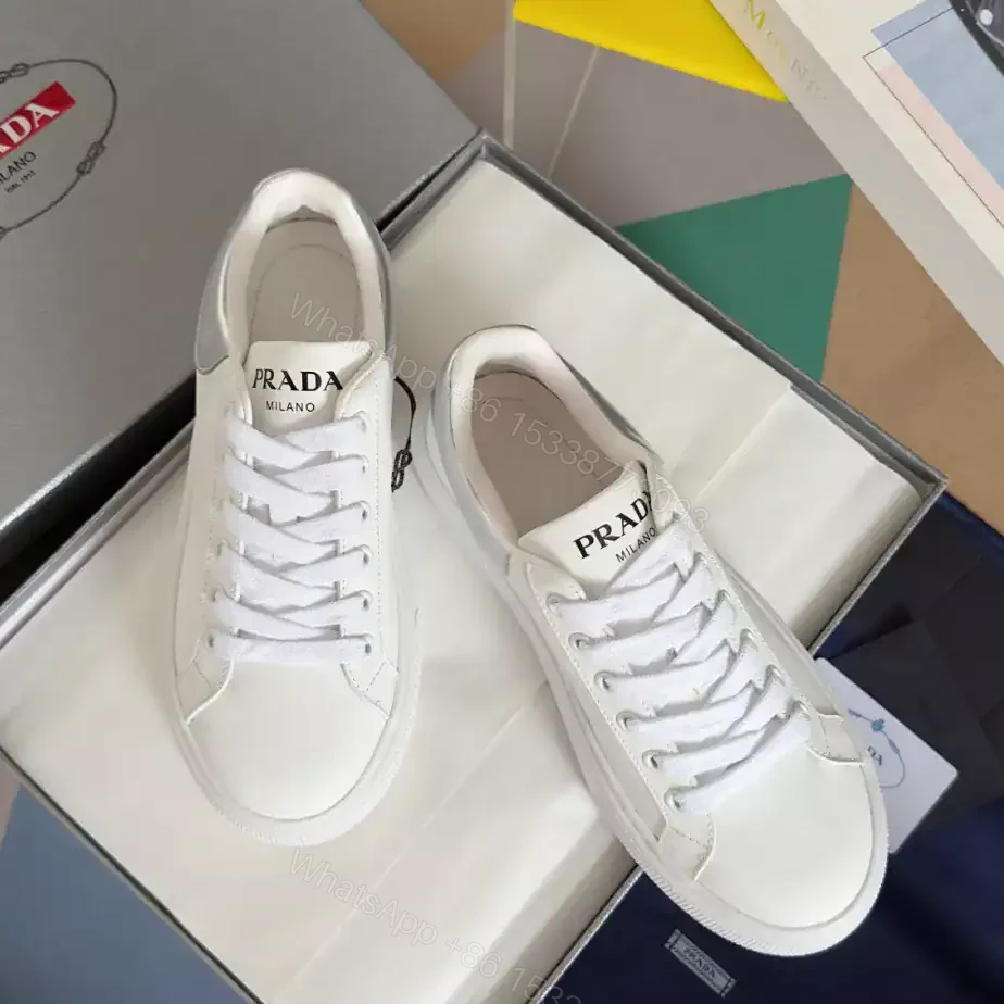 View 6 of PRADA LEATHER LOW-TOP SNEAKERS – PRD062