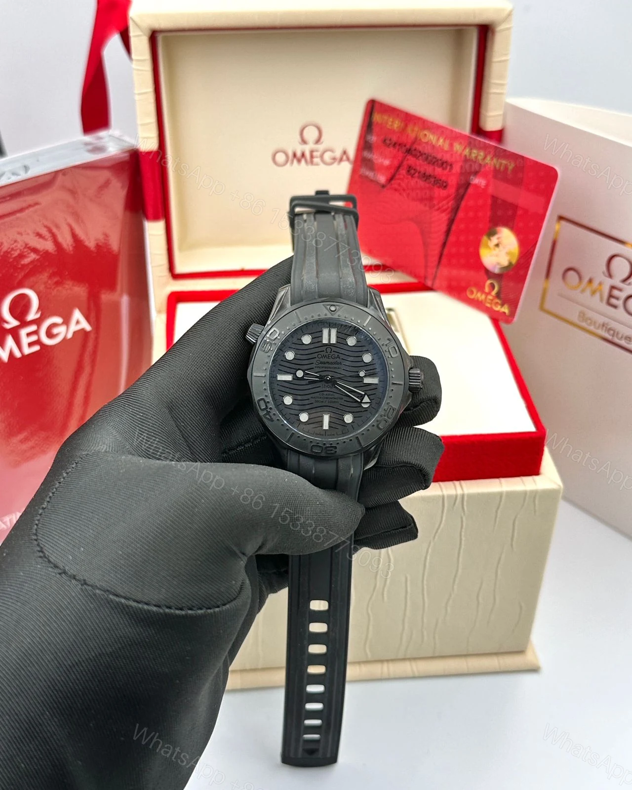 Omega Seamaster Diver 300M Black Super Clone — view 1