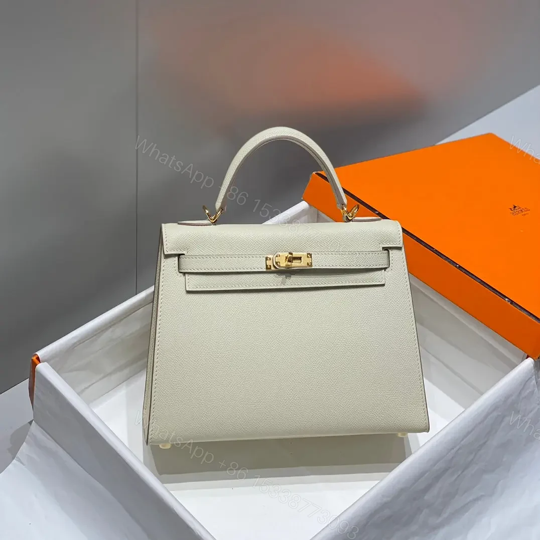 HN 25CM IN NATA EPSOM CALFSKIN GOLD HARDWARE — view 1