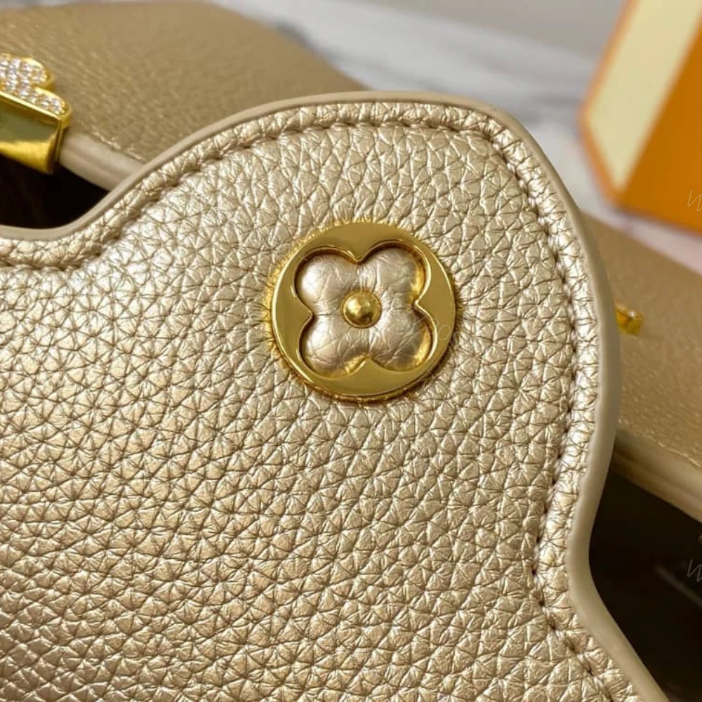 View 6 of Louis Vuitton Capucines Bag Gold 21Cm M24583