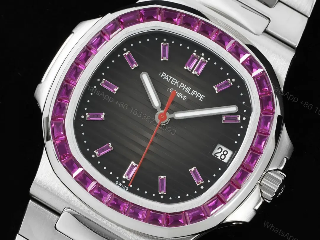 View 3 of Patek Philippe Nautilus 5711 Platinum – Ruby Grey Dial 5711/112P-001