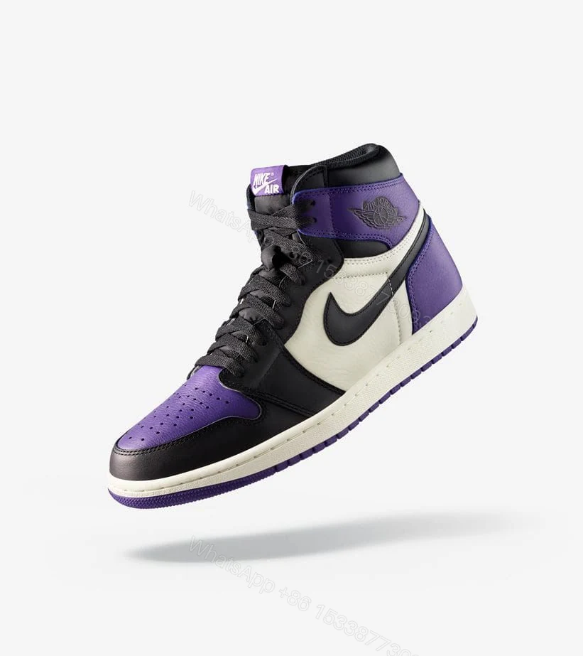 View 2 of FIRST COPY Jordan Retro 1 Court Purple 2.0 For Men