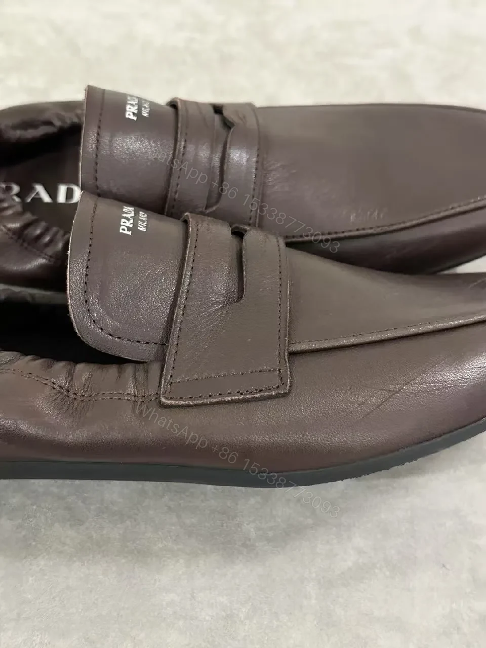 View 2 of Dark Leather Loafers + Full-Grain Leather + Classic Minimalist + All-Day Comfort + Loafers