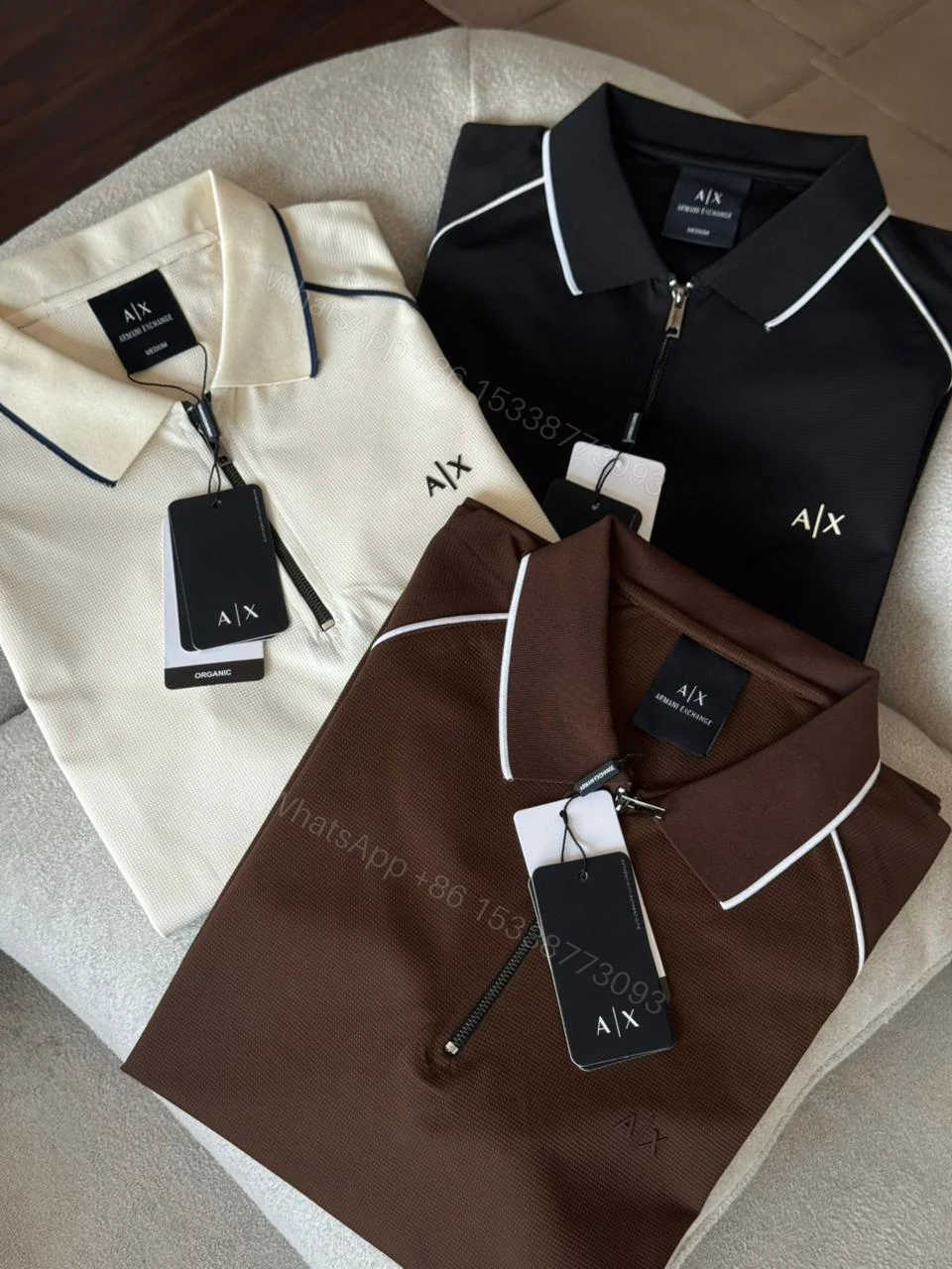FIRST COPY ARMANI IMPORTED SUMMER POLO COLLAR T-SHIRT — view 2