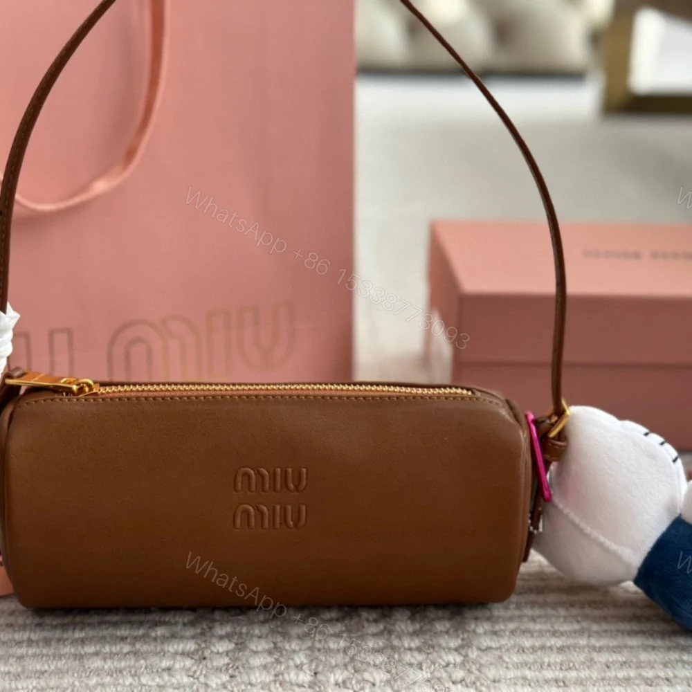 View 2 of MIUMIU NAPPA POUCH OAK 22CM