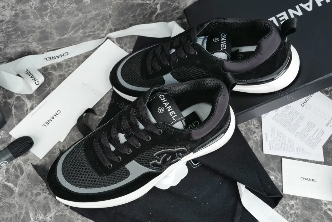 View 5 of Black & Grey Mesh Sneaker – Luxe Comfort, Signature Detailing, Everyday Style