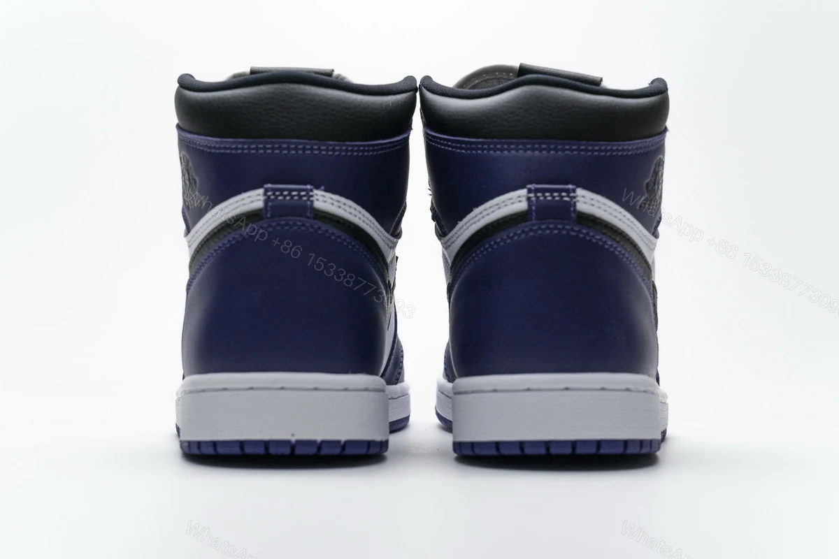 View 4 of Air Jordan 1 Retro High Court Purple White 555088-500