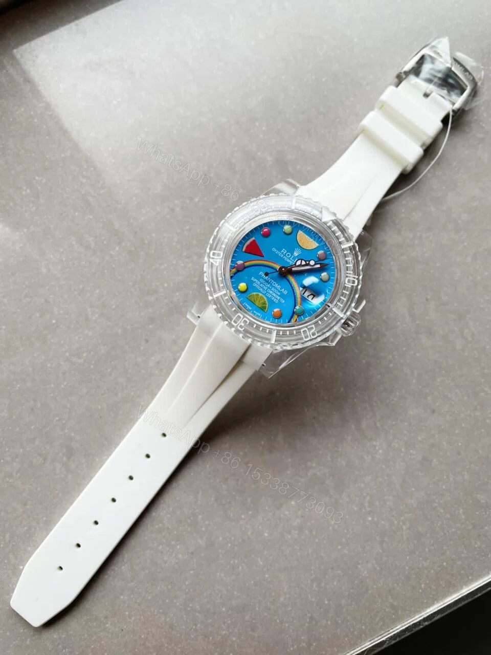 View 7 of GF FACTORY 1:1 Rolex Submariner Phantomlab Transparent Best Edition Blue Fruit Dial VR3135