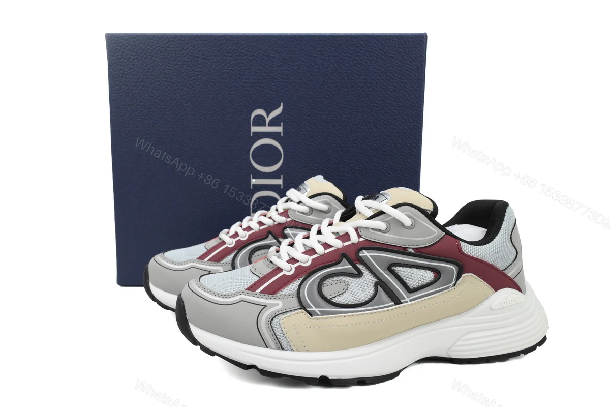 Dior 'B30' Sneakers Grey Apricot 3SN279ZMA-16141 — view 2