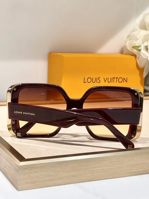 View 9 of Louis Vuitton Oversized Square Sunglasses - Premium Acetate, UV400 Protection