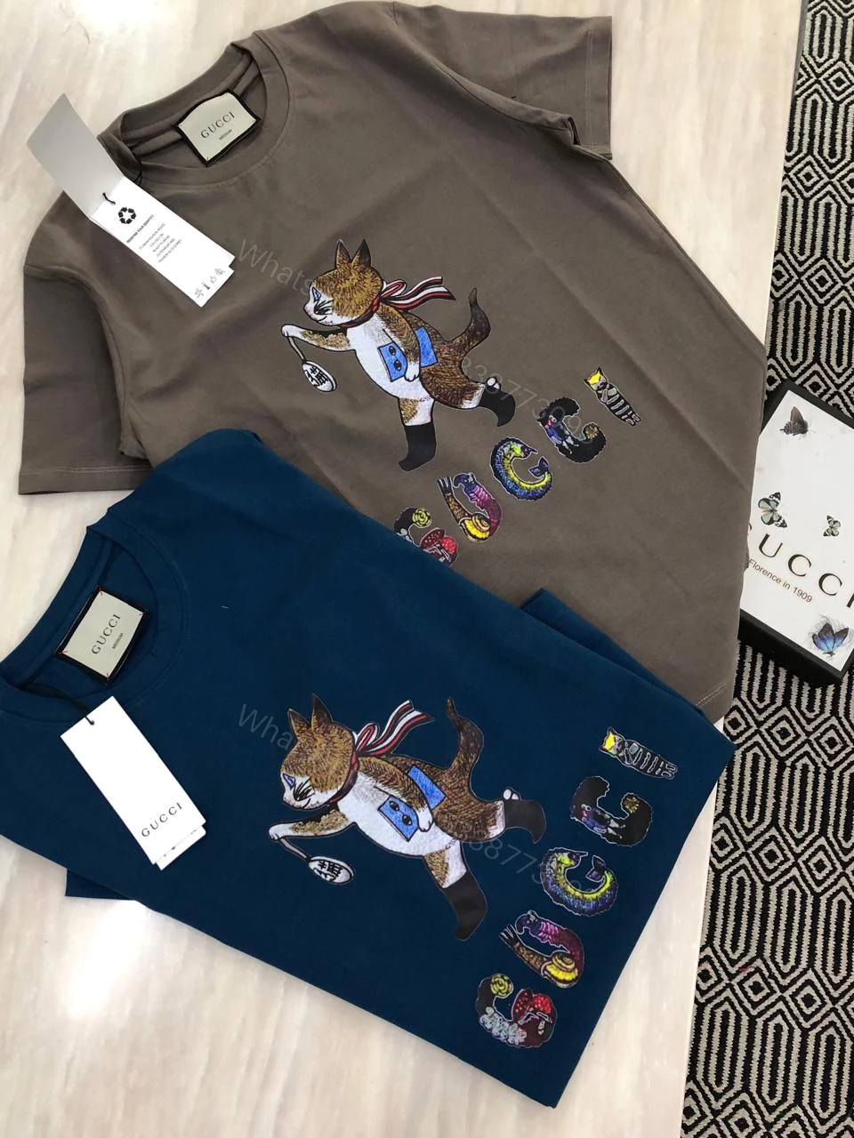 View 7 of FIRST COPY GUCCI VERY PREMIUM ROUND NECKS T-SHIRT