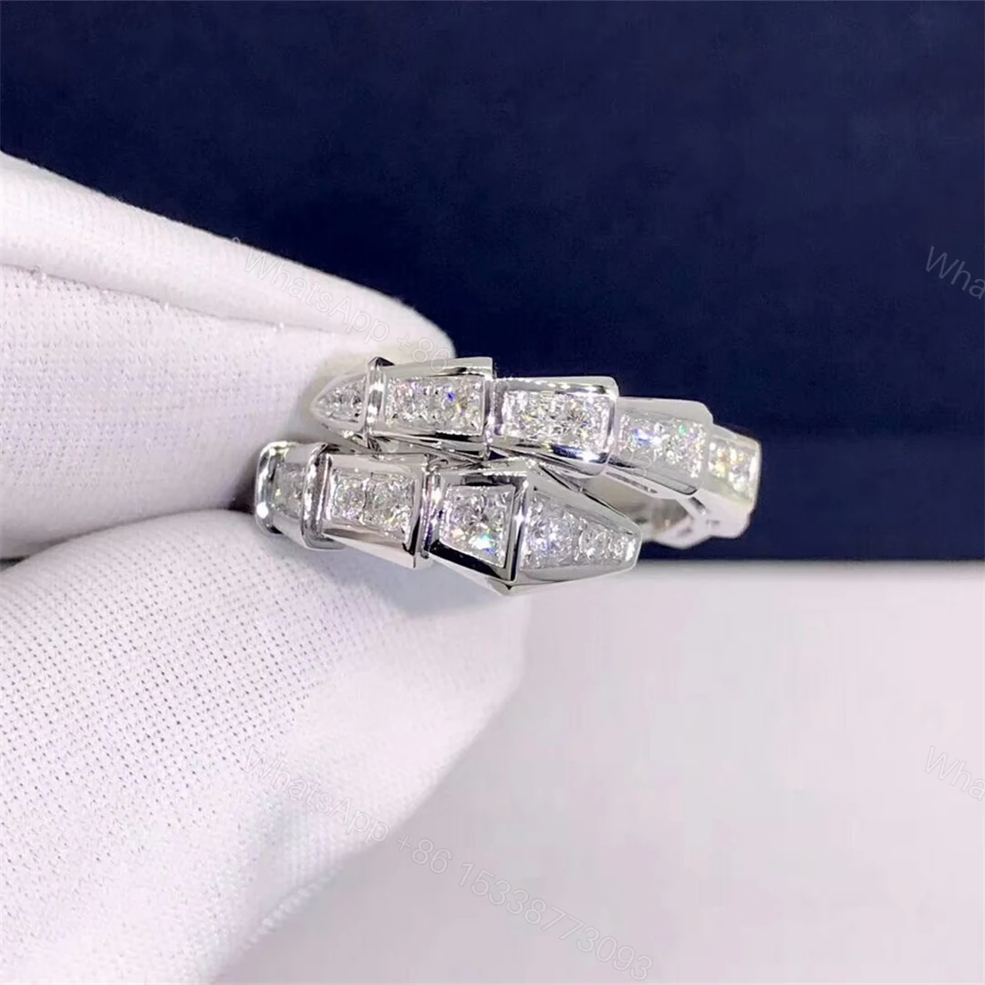 View 3 of Bvlgari Serpenti 18kt White Gold Ring