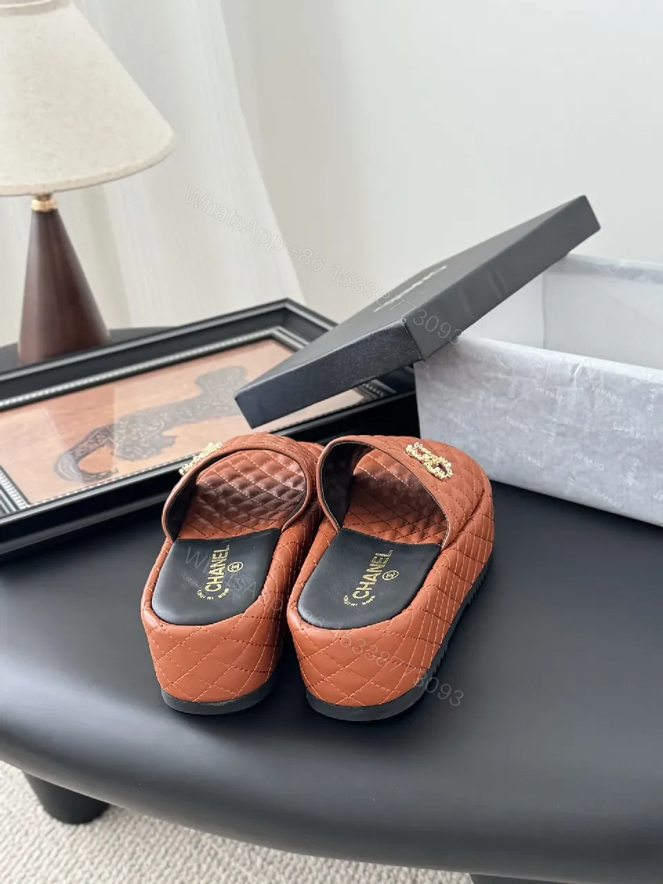 View 3 of Quilted Leather Mule: Luxe Comfort, All-Day Wear