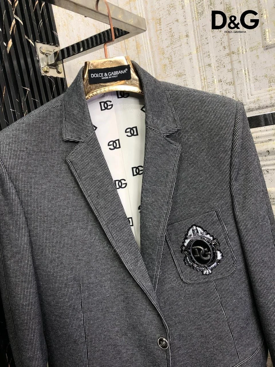 View 3 of FIRST COPY DOLCE & GABBANA IMPORTED TWEED FABRIC BLAZERS
