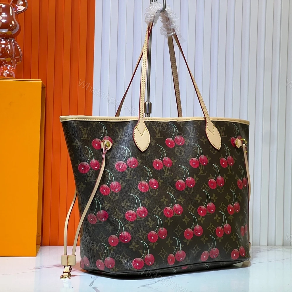 View 4 of LOUIS VUITTON X TAKASHI MURAKAMI MONOGRAM CERISE NEVERFULL MM BROWN 31CM M13263