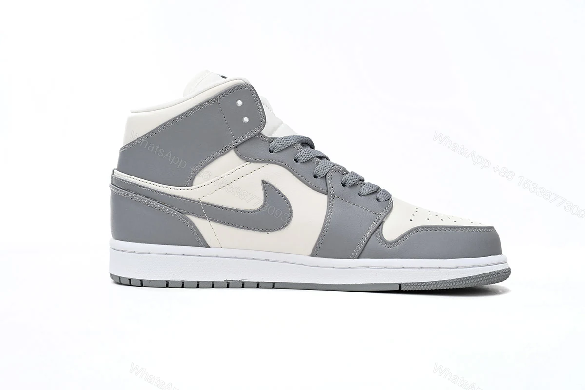 View 2 of Air Jordan 1 White Soot BQ6472-115