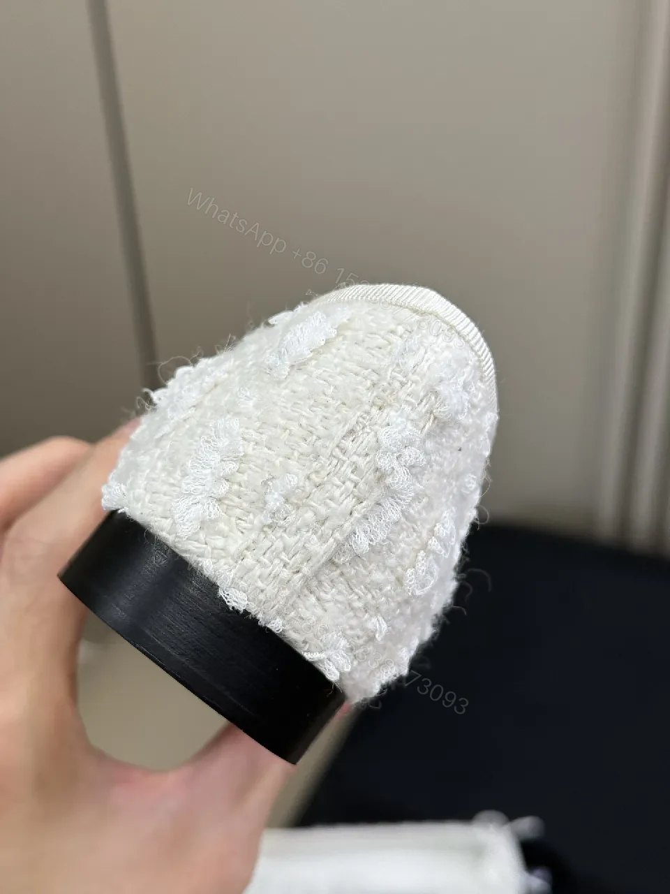 View 3 of Textured Slip-Ons: Luxe Patent Toe, Bow Detail, Everyday Chic