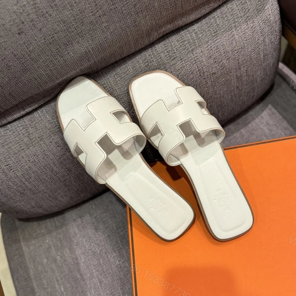 View 2 of HERMES ORAN SANDAL BLANC H021056Z 02350
