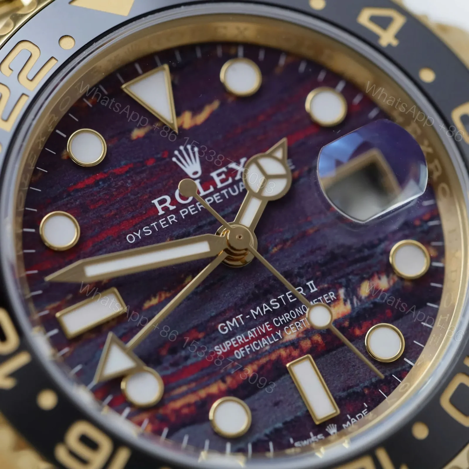 View 10 of Rolex GMT-Master II 126718GRNR Tiger Iron Dial