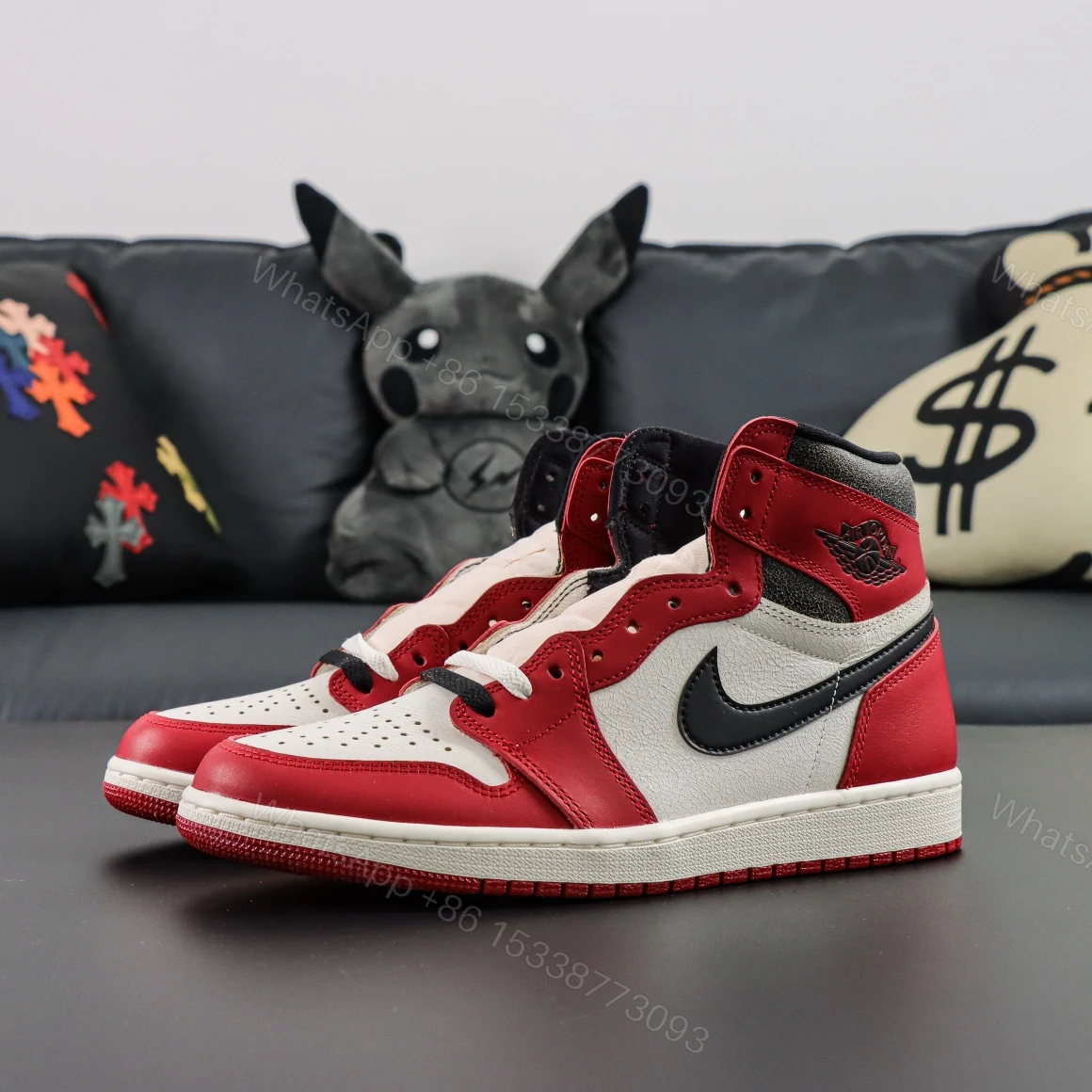View 9 of Jordan 1 Retro High OG “Chicago Lost and Found” Reps