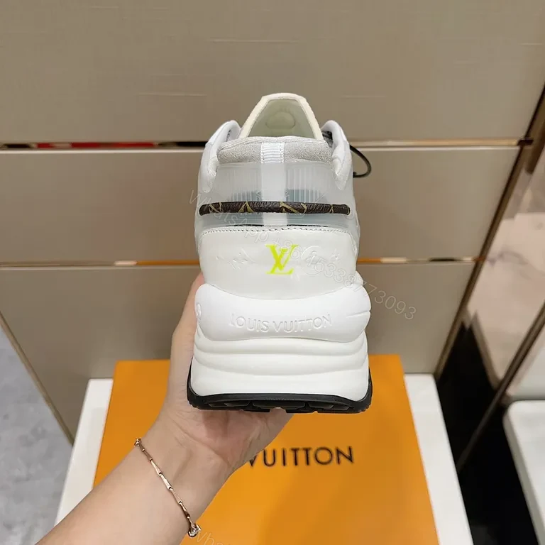 View 3 of Green Mesh LV-Inspired Sneakers: All-Day Comfort, Luxe Style