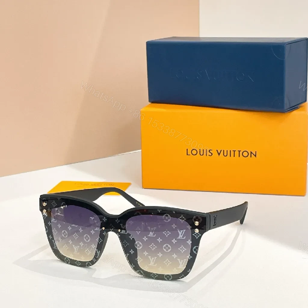 Bold Monogram Sunglasses: Oversized Square, All-Day Luxe Vision — view 1