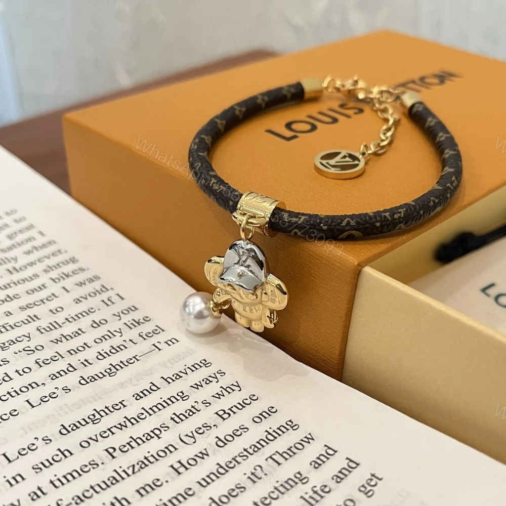 View 3 of Louis Vuitton Vivienne Bracelet Monogram Gold Brown
