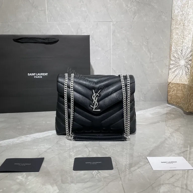 Chic Black Quilted Leather Shoulder Bag - Versatile Saint Laurent — view 1