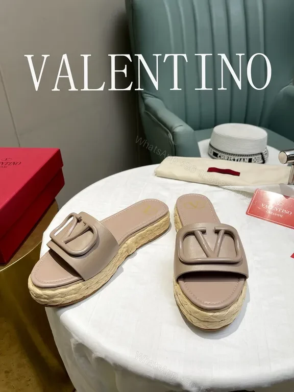 View 6 of Calfskin Slides: Signature V Buckle, Everyday Opulence