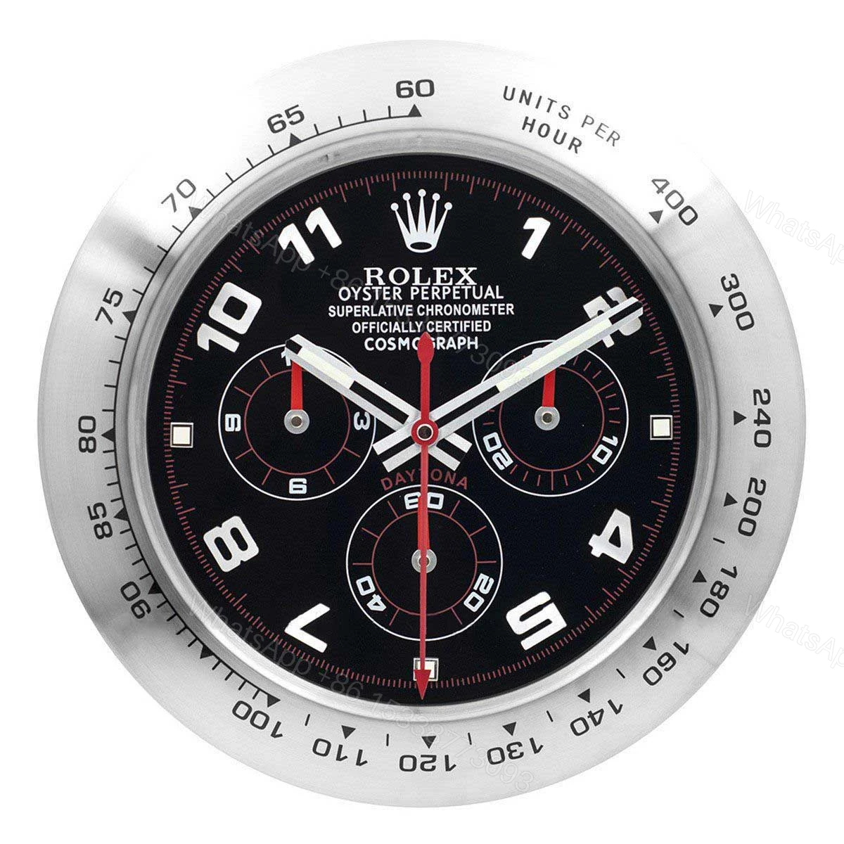 View 2 of ROLEX WALL CLOCK – DAYTONA BLACK/SILVER