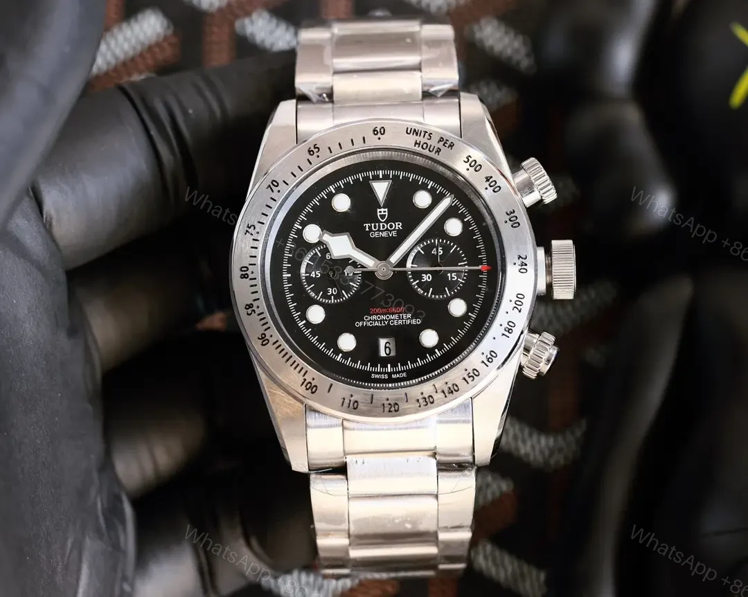 Tudor Heritage Black Bay Black Chronograph Bracelet 79350-0001 — view 1