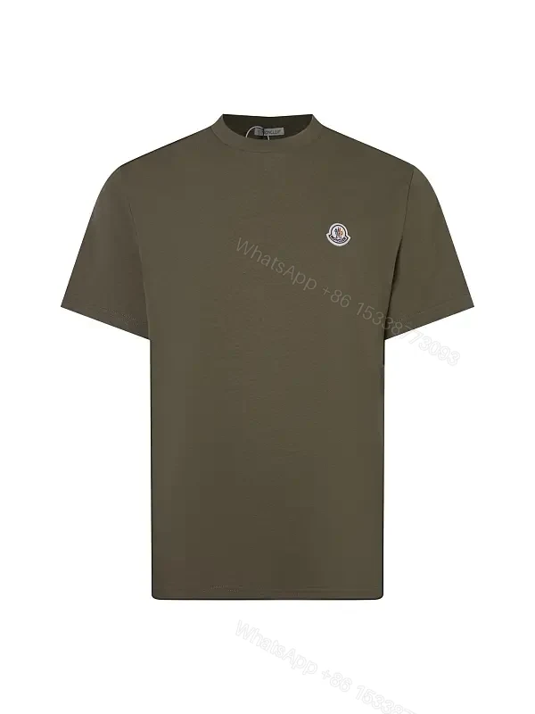 Olive Monogram Tee: Elevated Everyday Luxury Top — view 1