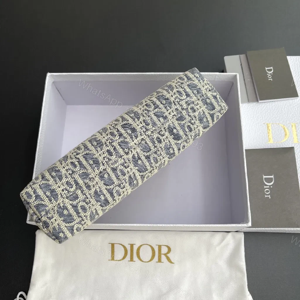View 2 of Denim Jacquard Mini Bag with Gold-Accent Hardware