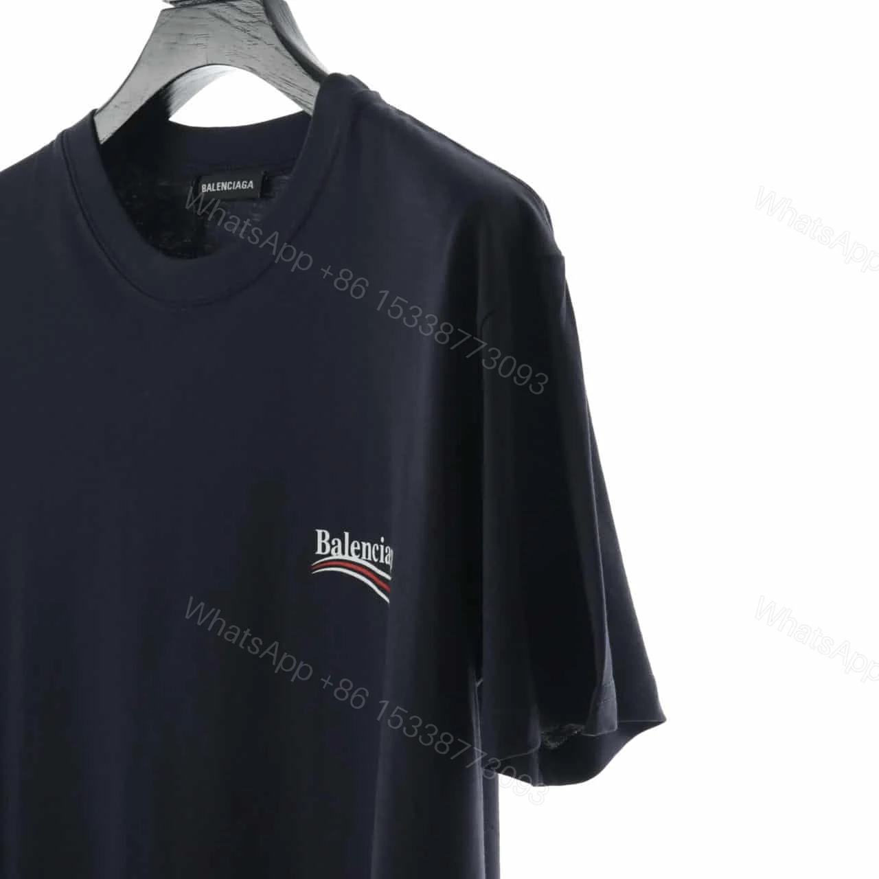 View 3 of BALENCIAGA CLASSIC NAVY COKE SHORT SLEEVE