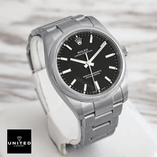 View 5 of Rolex Oyster Perpetual Automatic Black Dial Ladies 114200 Replica