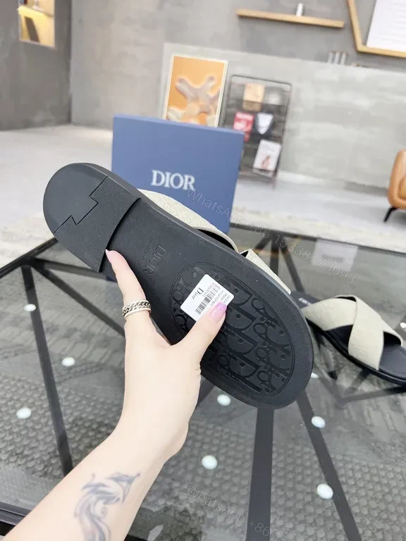 View 8 of Criss-Cross Leather Sandals: Luxe, Comfortable, Dior-Inspired