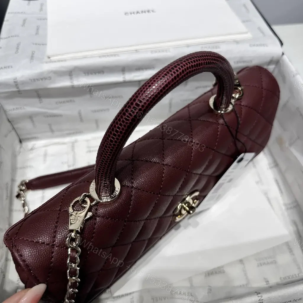 View 2 of Burgundy Quilted Leather Bag – Classic Chic, Everyday Luxury