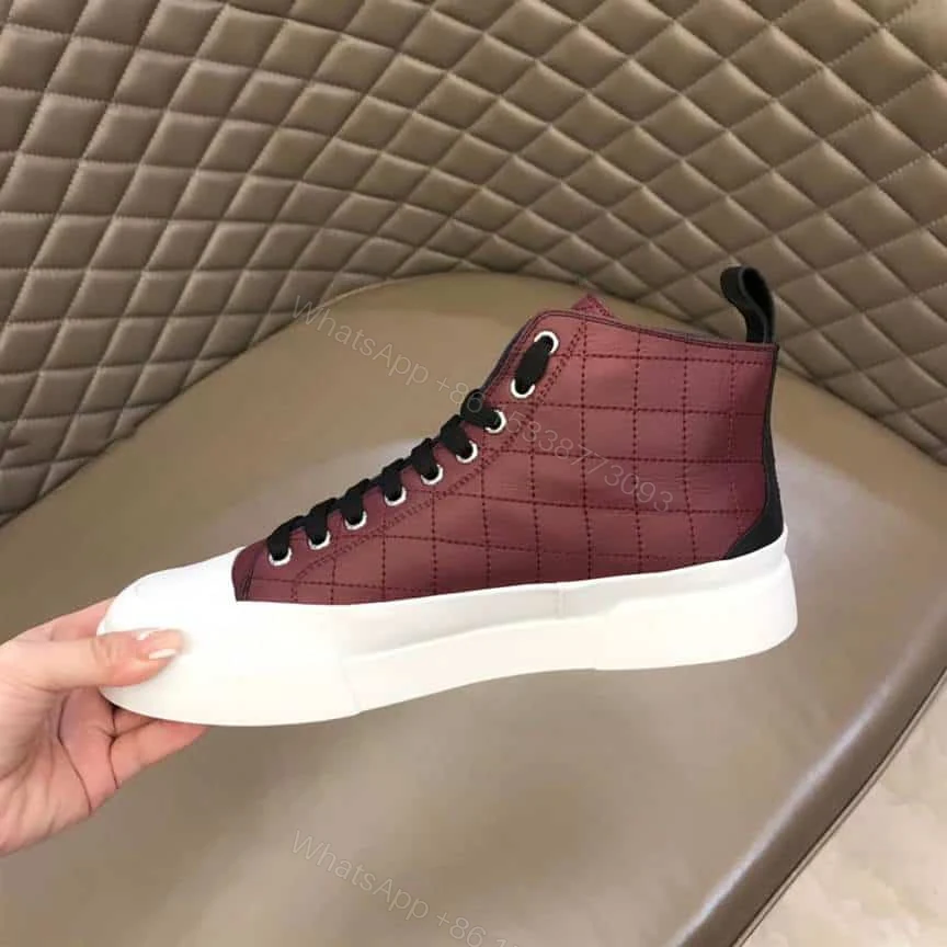 View 3 of DOLCE AND GABBANA QUILTED TWO-TONE NYLON PORTOFINO LIGHT MID-TOP SNEAKERS – DG105