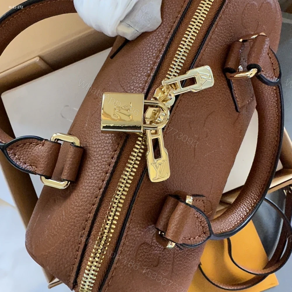 View 6 of Louis Vuitton Speedy Bandoulière 20 Cognac Brown 20Cm