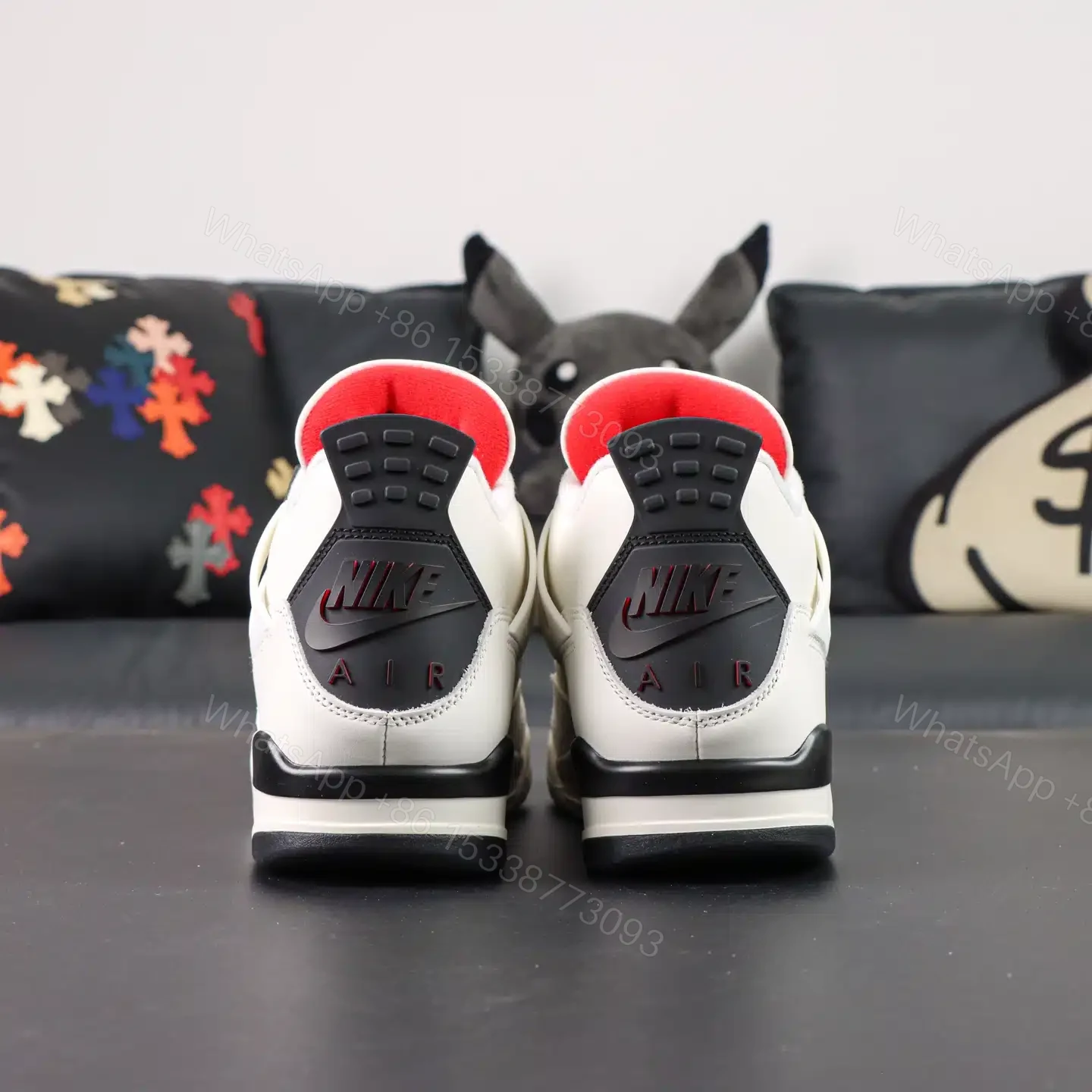 View 6 of Air Jordan 4 “Flight Club” Sail/Black-University Red 2026