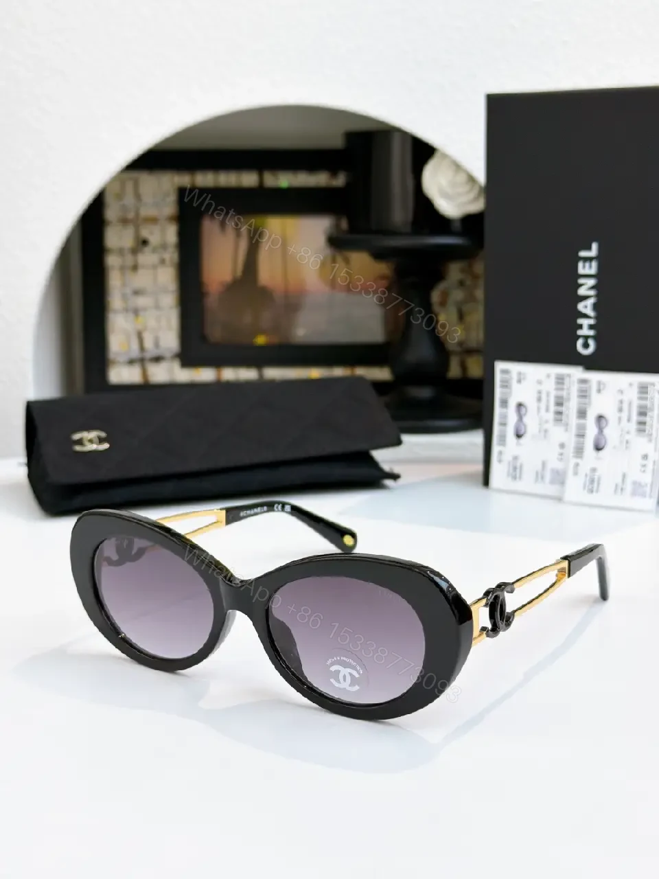 View 4 of Chic Cat-Eye Sunglasses with Premium Polarized Lenses