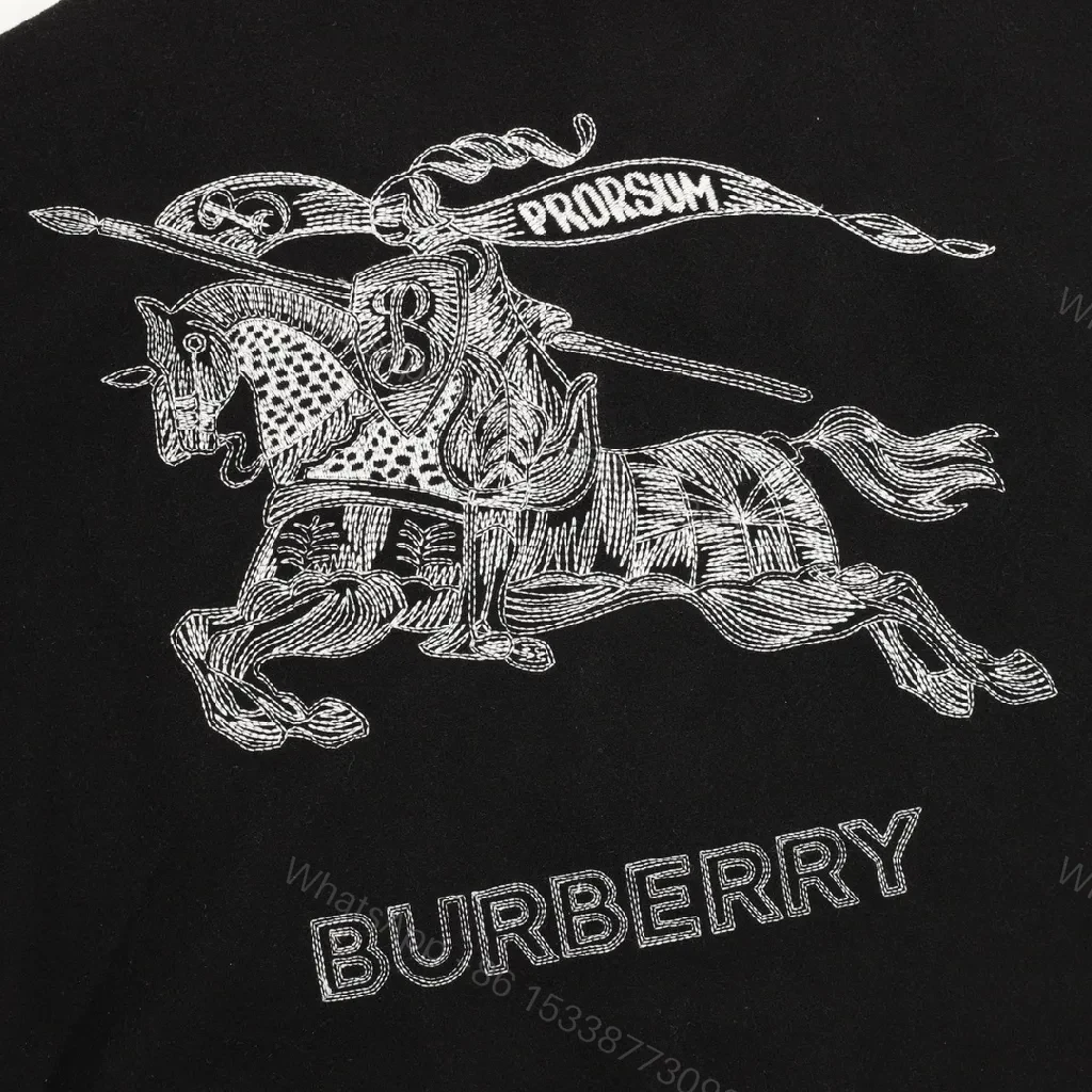 View 5 of Black/Ivory Varsity Bomber - Logo Detail, Lightweight Premium Jacket