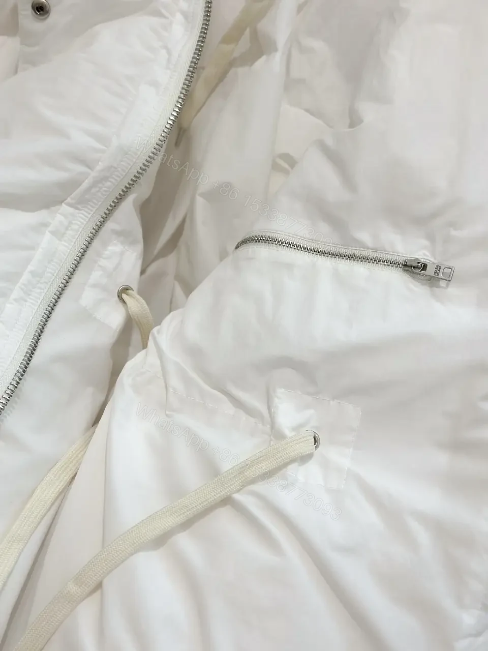 View 2 of Cozy Off-White Insulated Puffer Jacket: Lightweight Warmth