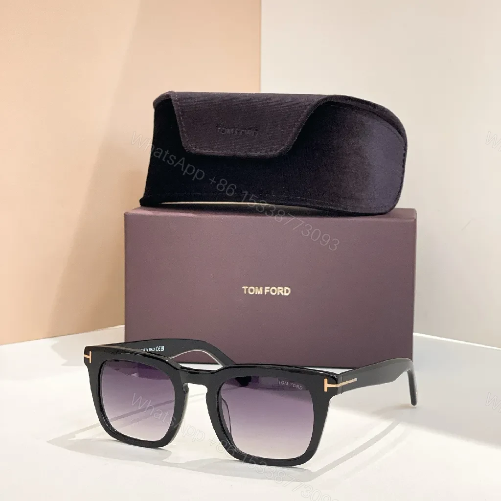 View 2 of Tortoiseshell Acetate Square Sunglasses with Gold Accents