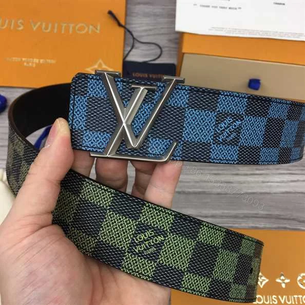 View 5 of LOUIS VUITTON BLUE AND GREEN BELT – B177