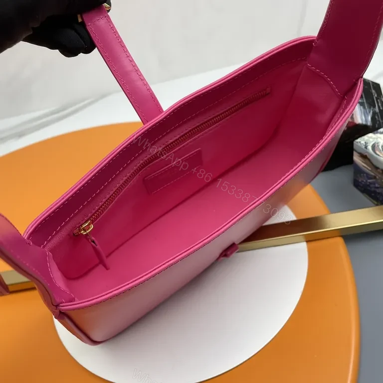 View 6 of Magenta Leatherette Saddlebag: Luxe, Compact, Allâ€‘Day Versatility