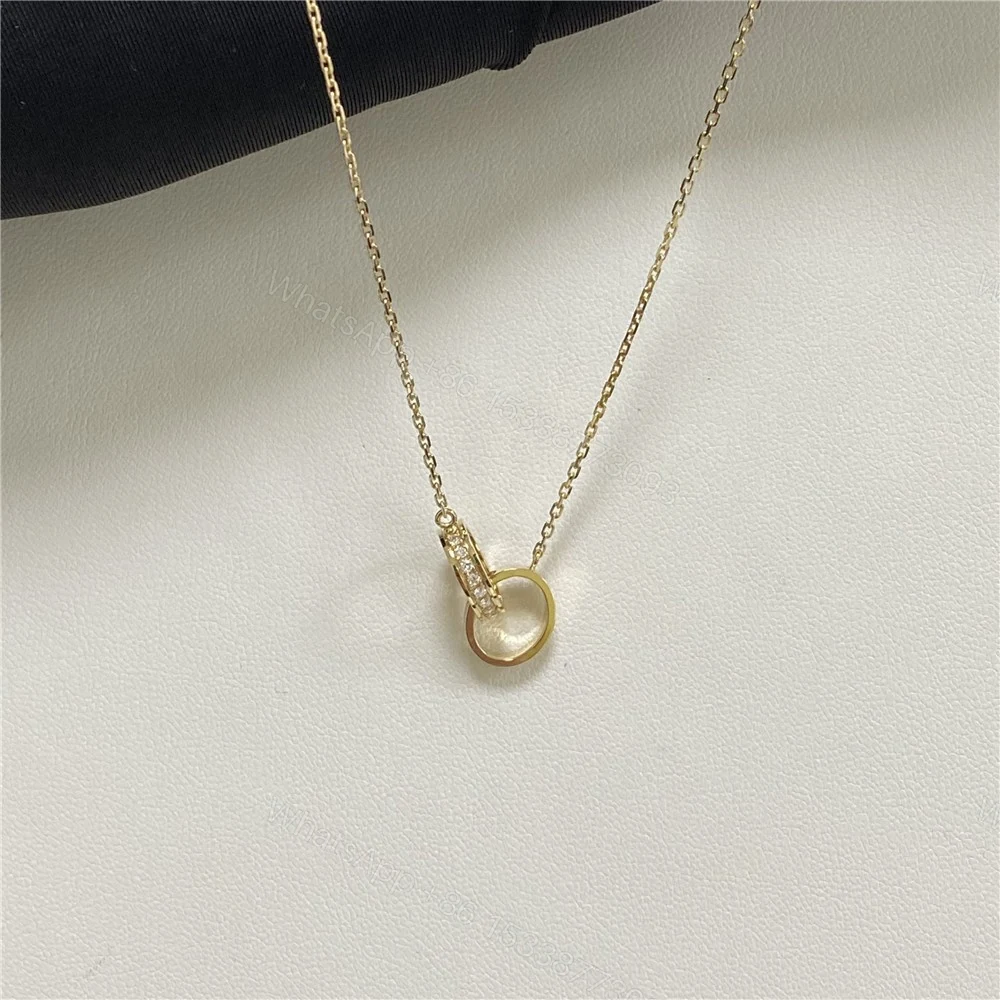 View 4 of Cartier Baby Love Necklace Pave Diamonds B7013800